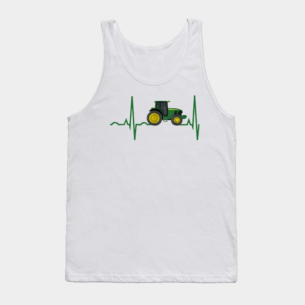 Tractor Heart Tank Top by Kocekoceko